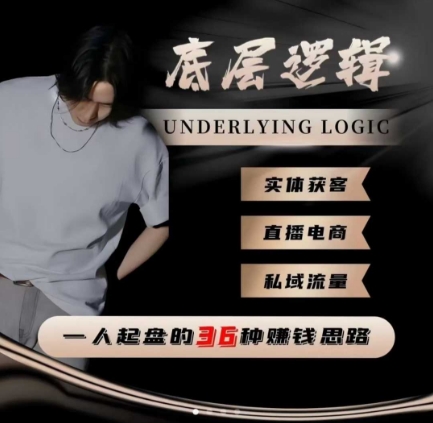 一个人起盘的底层逻辑,私域流量-直播电商-实体获客,一人起盘的36种賺钱思路-资源宝库