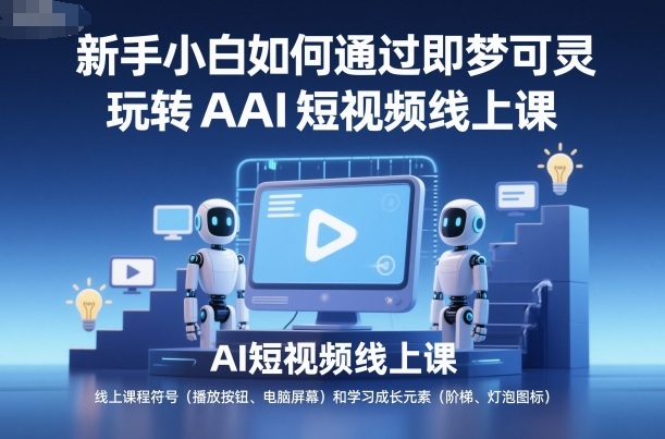 新手小白如何通过即梦可灵玩转AI短视频线上课-资源宝库