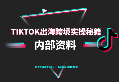 TikTok跨境电商0-1搭建运营(更新10月)-资源宝库