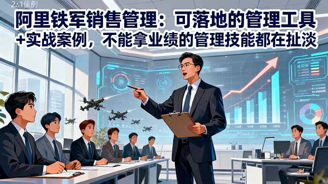 阿里铁军销售管理:可落地的管理工具+实战案例,不能拿业绩的管理都在扯淡-资源宝库