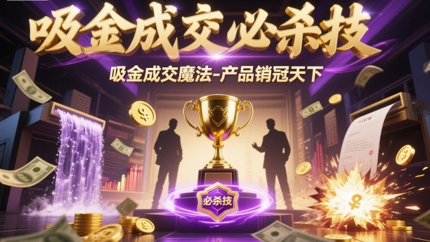 吸金成交必杀技，吸金成交魔法-产品销冠天下-资源宝库
