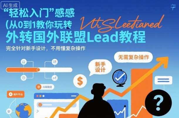 国外联盟賺美刀项目,从0到1教你玩转国外联盟Lead教程,纯新手可操作性100%-资源宝库