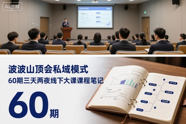 波波山顶会私域模式60期三天两夜线下大课课程笔记(文档)-资源宝库