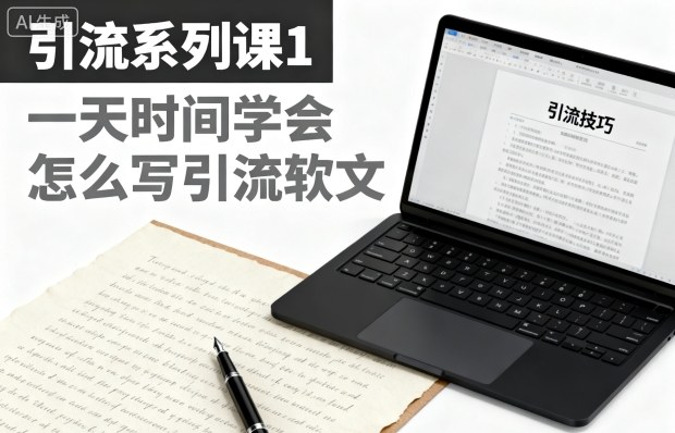 引流系列课1,一天时间学会怎么写引流软文-资源宝库