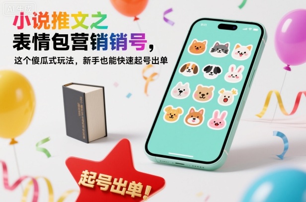 小说推文之表情包营销号,这个傻瓜式玩法,新手也能快速起号出单-资源宝库