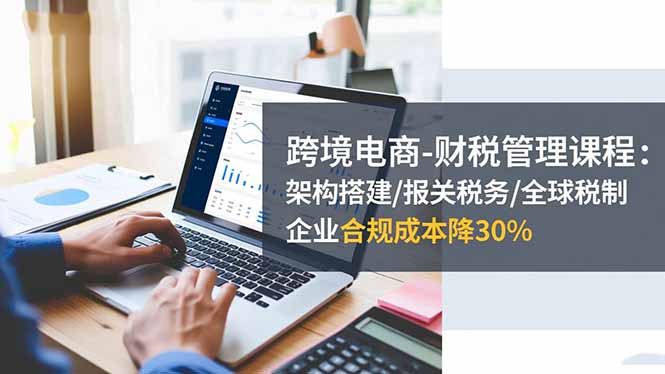 跨境电商-财税管理课程:架构搭建/报关税务/全球税制,企业合规成本降30%-资源宝库