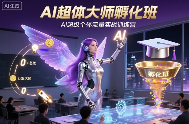 AI超体大师孵化班,AI超级个体流量实战训练营-资源宝库