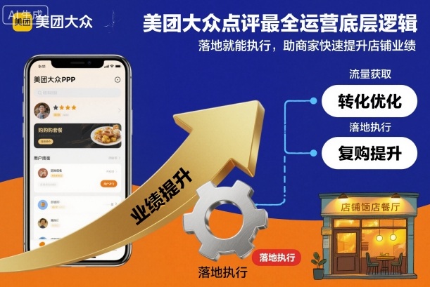 美团大众点评最全运营底层逻辑，落地就能执行，助商家快速提升店铺业绩-资源宝库