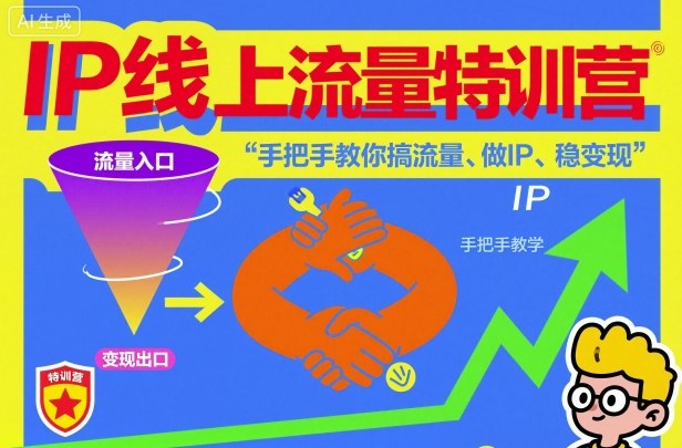 IP线上流量特训营,手把手教你搞流量、做IP、稳变现-资源宝库