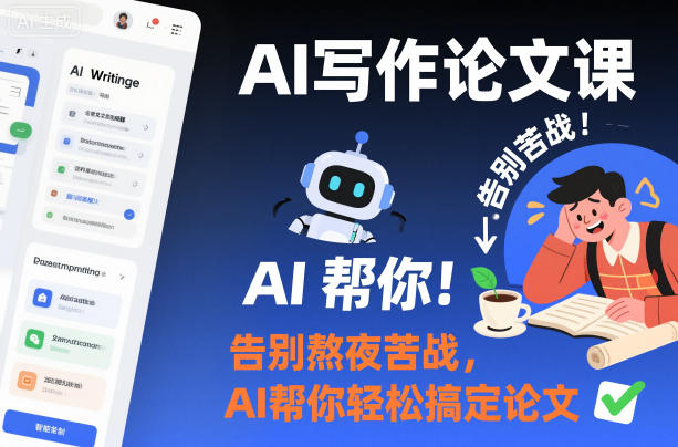 AI写作论文课,告别熬夜苦战,AI帮你轻松搞定论文-资源宝库