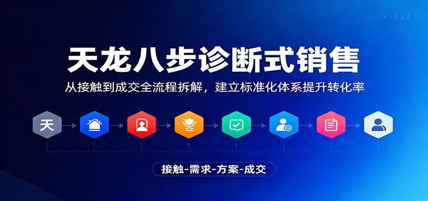 天龙八步诊断式销售,从接触到成交全流程拆解,建立标准化体系提升转化率-资源宝库