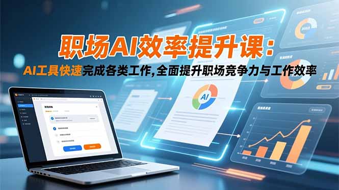 职场AI效率提升课：AI工具快速完成各类工作,全面提升职场竞争力与工作效率-资源宝库