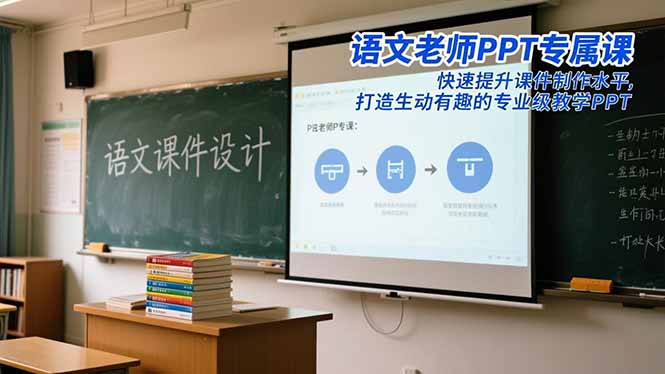 语文老师PPT专属课:快速提升课件制作水平,打造生动有趣的专业级教学PPT-资源宝库