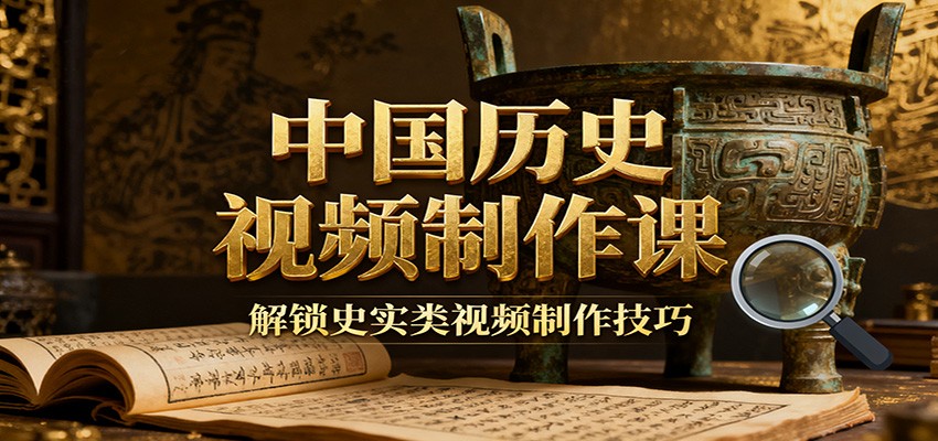 中国历史视频制作课：疆域地图集+参考文案+练习素材，解锁史实类视频制作技巧-资源宝库