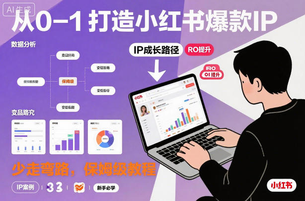 从0-1如何打造一个小红书爆款IP,少走弯路,保姆级教程-资源宝库