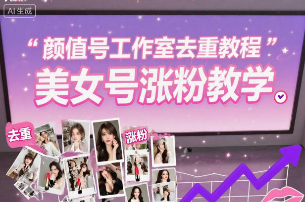 颜值号工作室去重教程，美女号涨粉教学-资源宝库