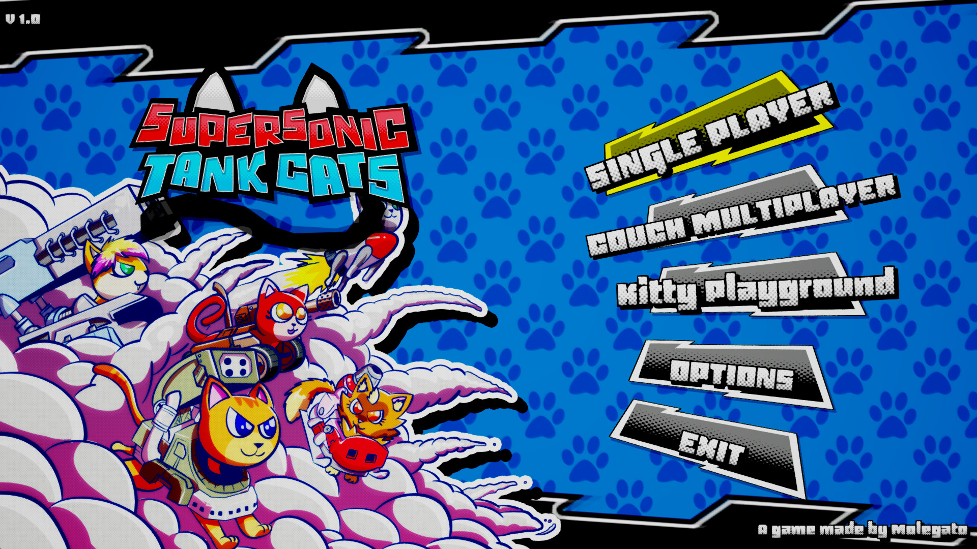 《超音速坦克猫 Supersonic Tank Cats》Switch英文版NSP下载-资源宝库