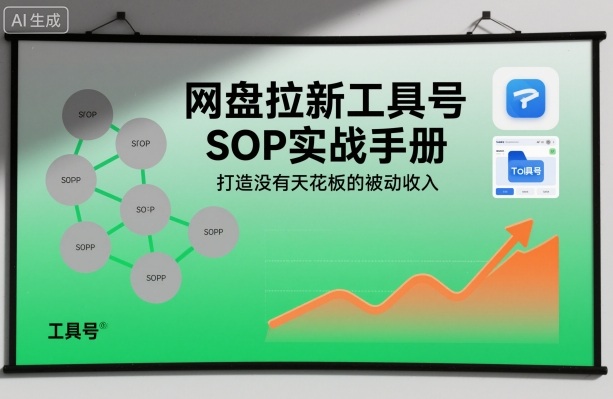 网盘拉新工具号SOP实战手册，打造没有天花板的被动收入-资源宝库
