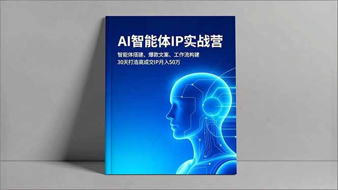 AI智能体IP实战营，智能体搭建、爆款文案、工作流构建，30天打造高成交IP月入50万-资源宝库