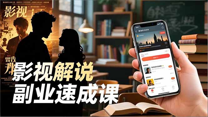Tk影视解说副业速成课,软件安装、全流程实操、爆款预设,新手两周变现-资源宝库