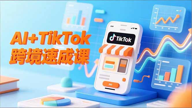 AI+TikTok跨境速成课，智能翻译、店铺定位、流程拆解，7天高效上线运营-资源宝库