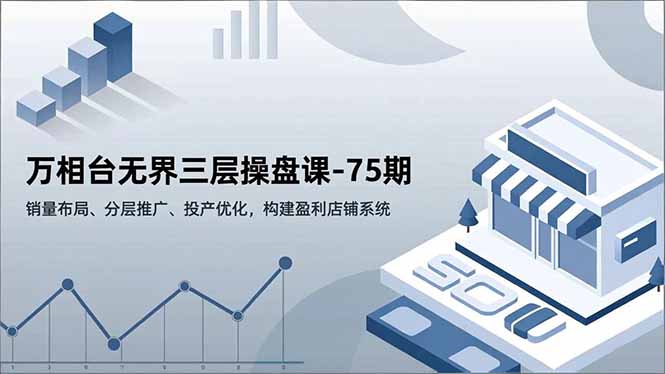 万相台无界三层操盘课-75期，销量布局、分层推广、投产优化，构建盈利店铺系统-资源宝库