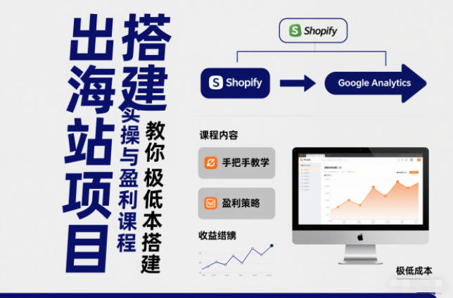 小淘出海站项目，搭建实操与盈利课程，手把手教你用极低成本搭建-资源宝库