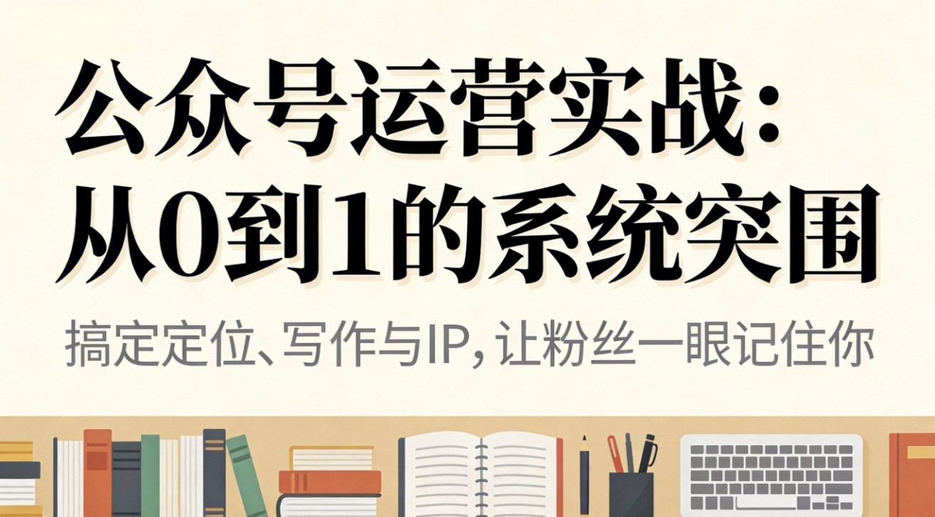 公众号运营实战：从0到1的系统突围-资源宝库