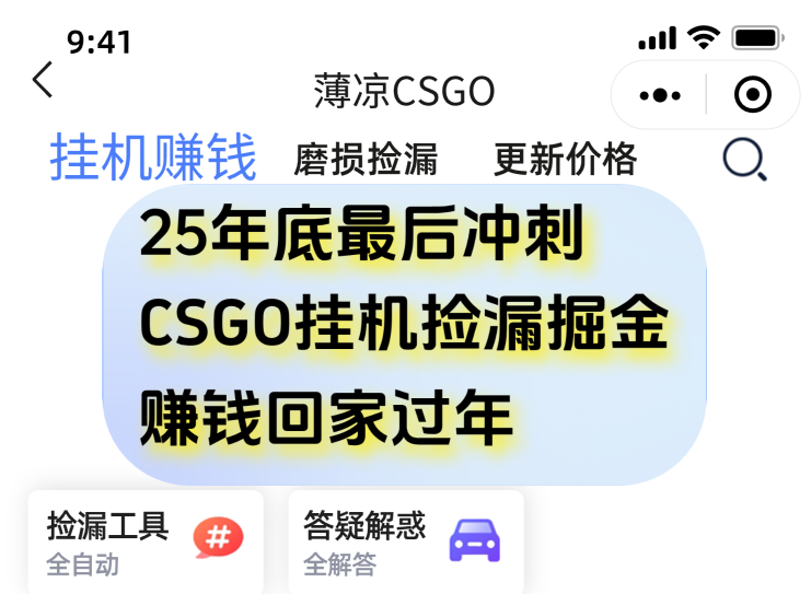 用CSGO游戏挂机捡漏掘金赚钱掘金，一部手机轻松日入500+-资源宝库