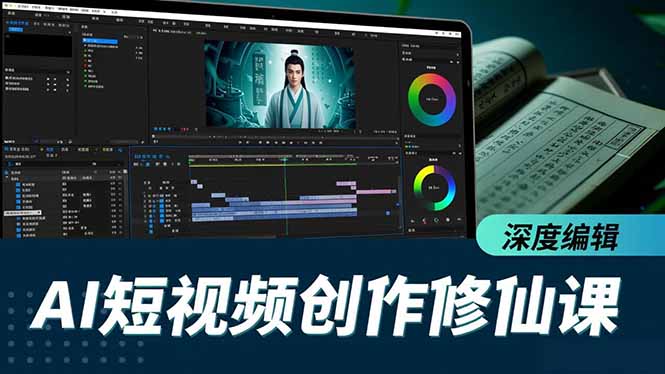 AI短视频创作修仙课,从炼气到金仙、爆款复刻、深度编辑,掌握全栈AI能力-资源宝库