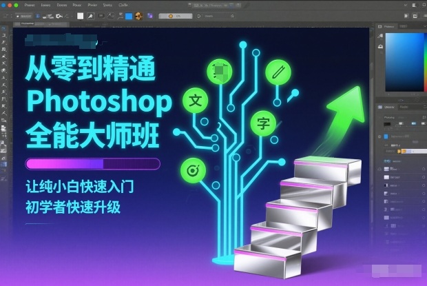 从零到精通Photoshop全能大师班，让纯小白快速入门，初学者快速升级-资源宝库