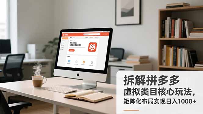 拆解拼多多虚拟类目核心玩法,矩阵化布局实现日入1000+-资源宝库