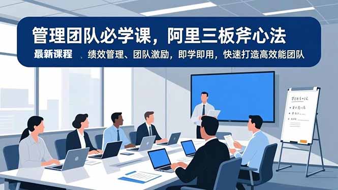 管理团队必学课,阿里三板斧心法、绩效管理、团队激励,即学即用,快速打造高效能团队-资源宝库
