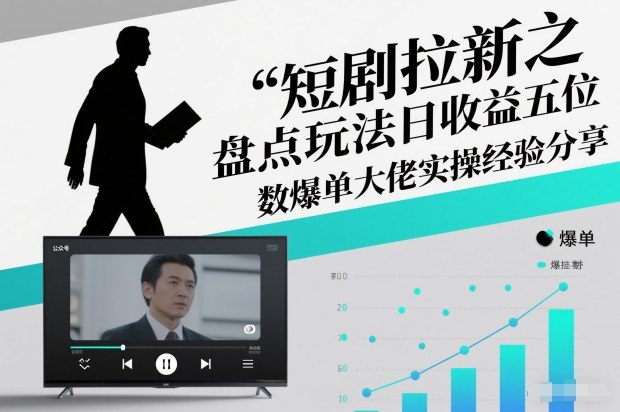 短剧拉新之盘点玩法日收益五位数爆单大佬实操经验分享-资源宝库