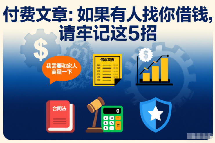 付费文章:如果有人找你借钱,请牢记这5招-资源宝库