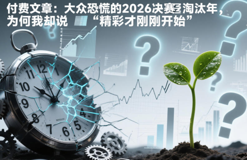 付费文章：大众恐慌的2026决赛淘汰年，为何我却说“精彩才刚刚开始”？-资源宝库