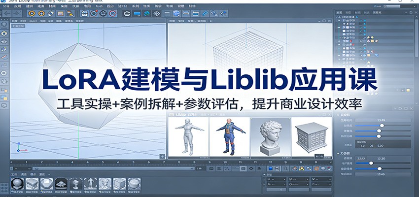 LoRA建模与Liblib应用课:工具实操+案例拆解+参数评估,提升商业设计效率-资源宝库