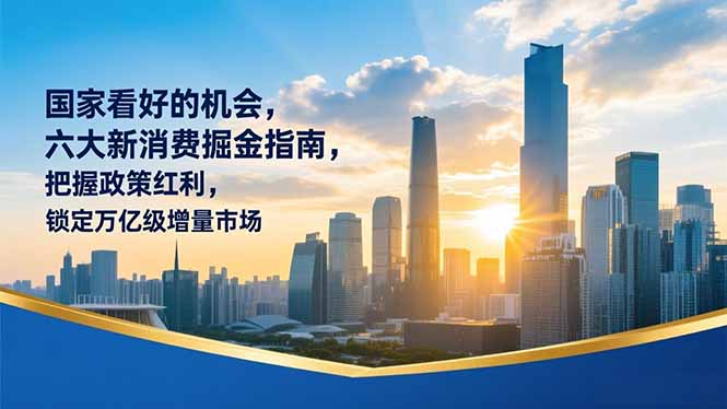 某付费文章:国家看好的机会,六大新消费掘金指南,把握政策红利,锁定万亿级增量市场-资源宝库