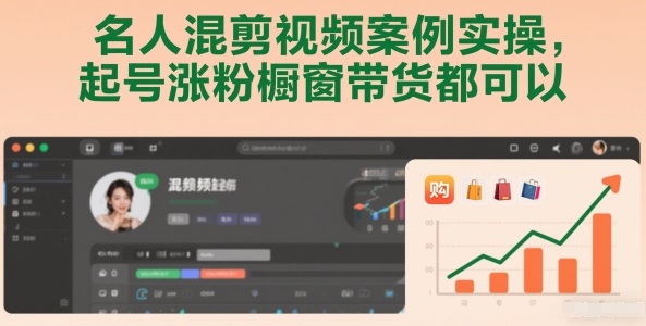 名人混剪视频案例实操，起号涨粉橱窗带货都可以-资源宝库