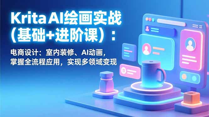 Krita AI绘画实战(基础+进阶课-资源宝库