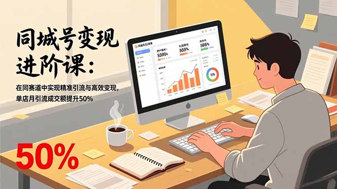 同城号变现进阶课:在同城赛道中实现精准引流与高效变现,单店月引流成交额提升50%-资源宝库
