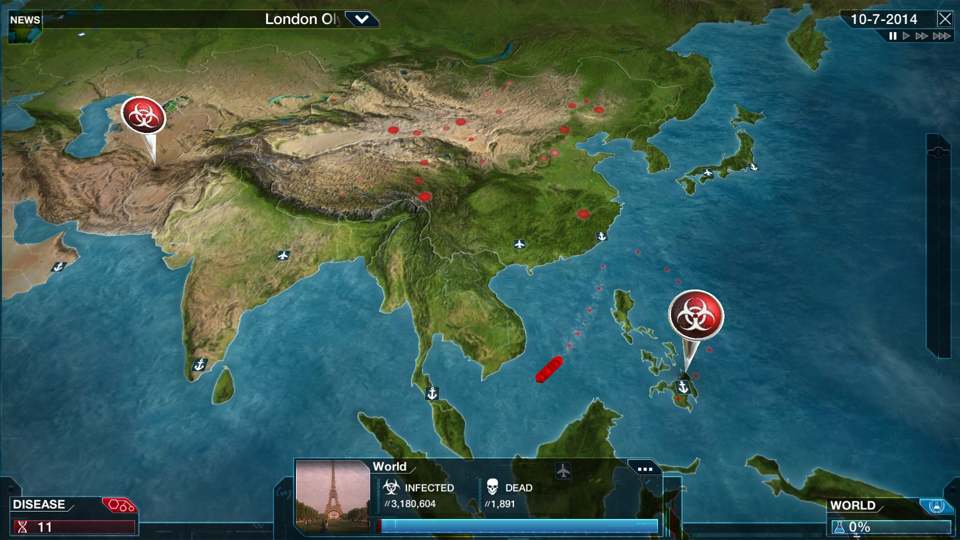 PC游戏《瘟疫公司：物竞天择/瘟疫公司：进化/Plague Inc: Evolved》中文+Build.21244809下载-资源宝库