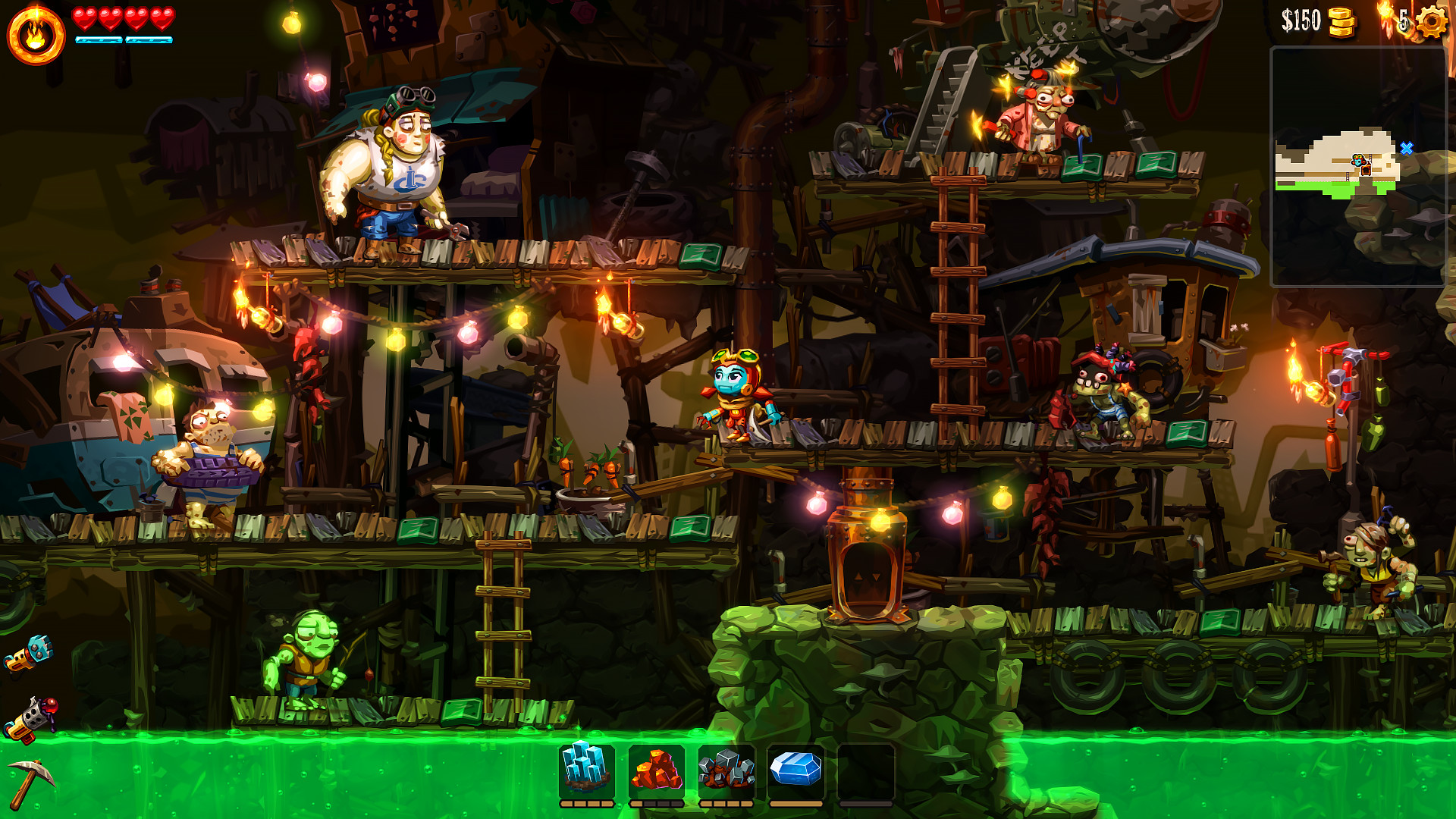 《蒸汽世界 挖掘2 SteamWorld Dig2》Switch中文版NSP下载 – 含4.1.1补丁-资源宝库