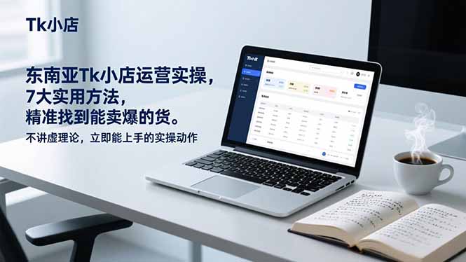 东南亚Tk小店运营实操,7大实用方法,精准找到能卖爆的货。不讲虚理论,立即能上手的实操动作-资源宝库