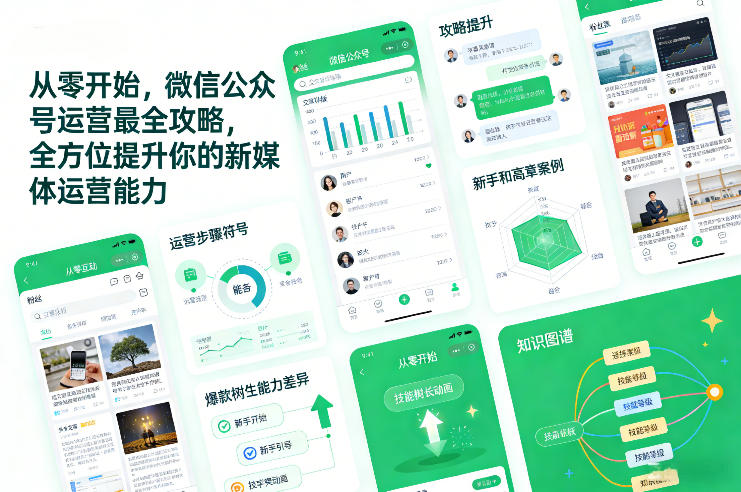 从零开始,微信公众号运营最全攻略,全方位提升你的新媒体运营能力-资源宝库