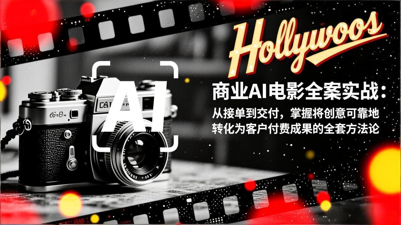 商业AI电影全案实战：从接单到交付，掌握将创意可靠地转化为客户付费成果的全套方法论-资源宝库