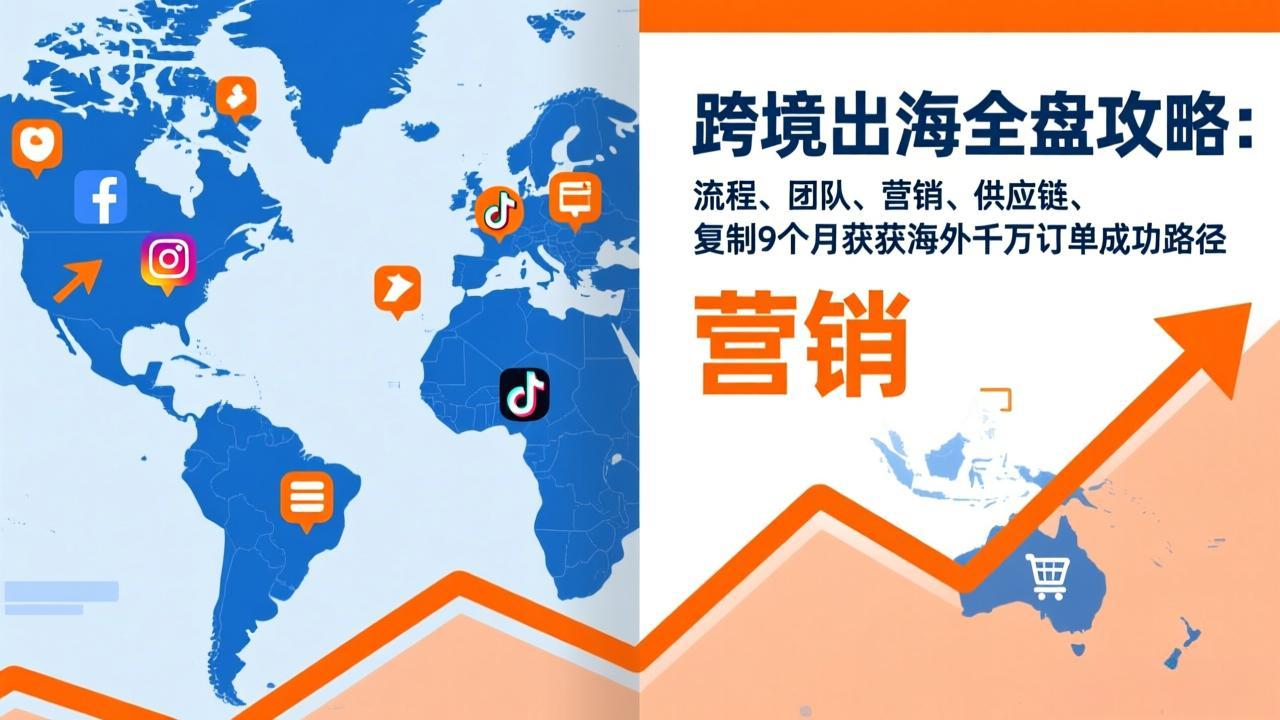 跨境出海全盘攻略:流程,团队,营销,供应链,复制9个月斩获海外千万订单成功路径-资源宝库