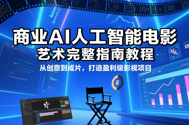 商业AI人工智能电影制作的艺术完整指南教程,从创意到成片,打造盈利级影视项目-资源宝库