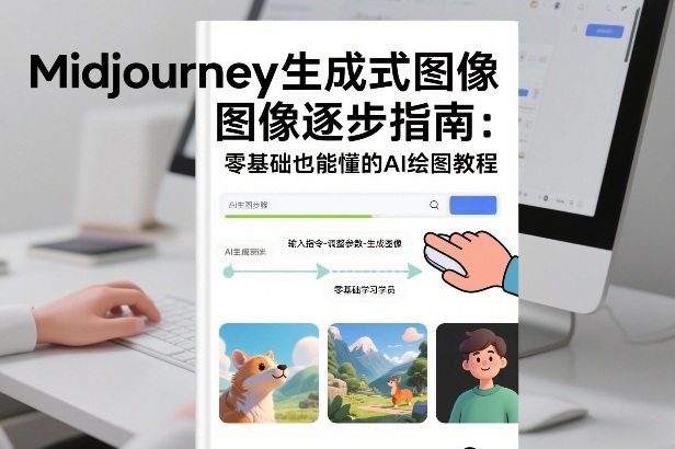 Midjourney生成式图像逐步指南：零基础也能懂的AI绘图教程-资源宝库