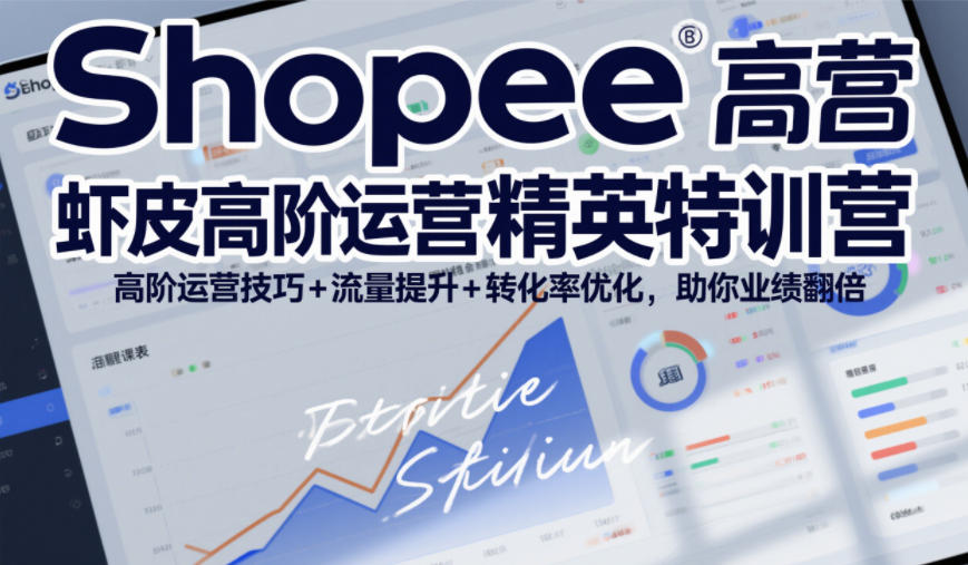 Shopee虾皮高阶运营精英特训营，高阶运营技巧+流量提升+转化率优化，助你业绩翻倍-资源宝库